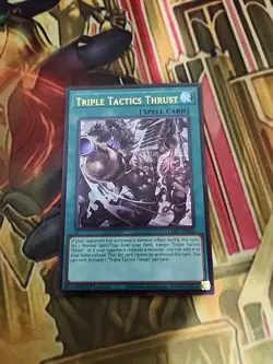 Triple Tactics Thrust Ultra Rare CH01-EN030 Ultra Rare 1ST ED NM Yugioh - Image 1