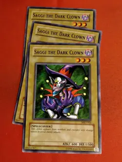 Yu-Gi-Oh! (x3) Saggi the Dark Clown MRD-E066 Metal Raiders Unlimited Unplyd Mnt+ - Image 1