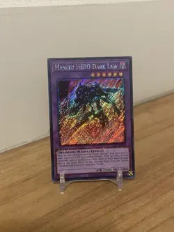 Yugioh - Masked Hero Dark Law Platinum Secret Rare - RA01-EN025 - Image 1