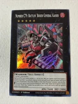 Yugioh - Number C79: Battlin' Boxer General Kaiser LD10-EN035 NM/M Condition - Image 1