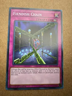 Fiendish Chain YS17-EN039 Link Strike 1st Edition Yugioh - Image 1