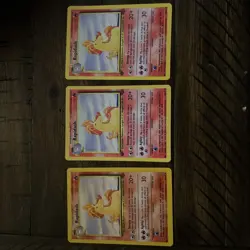 Rapidash 44/64 Jungle Pokemon cards - Set of 3 - 1st edition first edition - Image 1