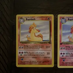 Rapidash 44/64 Jungle Pokemon cards - Set of 3 - 1st edition first edition - Image 5