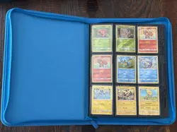 VaultX Binder Neon Blue 9 POCKET Exo-Tec Zip Binder w/ Team Up Sun & Moon Cards - Image 3