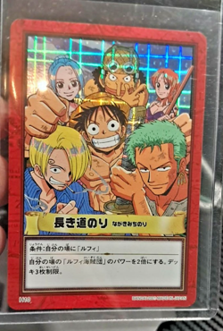BANDAI One Piece Hyper Battle H10 LUFFY PIRATE CREW HOLO FOIL SCARCE EARLY CARD - Image 1
