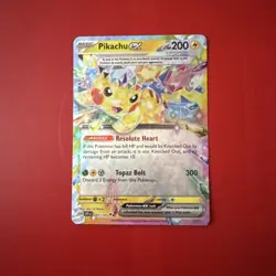 Pokemon TCG Pikachu EX Double Rare Holo Card 057/191 Surging Sparks - Image 1