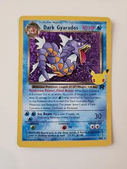Pokemon TCG Dark Gyarados Holo Card 8/82 Classic Collection Celebrations 2021 - Image 1