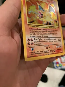 Pokemon TCG Charizard Base Set 4/102 Unlimited Holo Rare Card Ungraded - Image 3