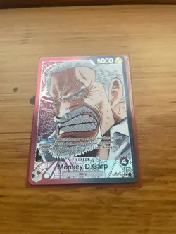 OP02-002 Monkey.D.Garp Leader Alternative Art One Piece TCG Card - Image 1