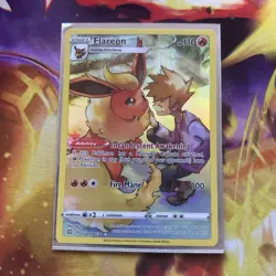 Pokemon Flareon TG01/TG30 Brilliant Stars Trainer Gallery Ultra Rare Holo Card - Image 1
