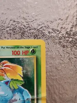 Pokemon TCG Venusaur Base Set Holo Unlimited Rare Card 15/102 1999 WOTC Vintage - Image 3