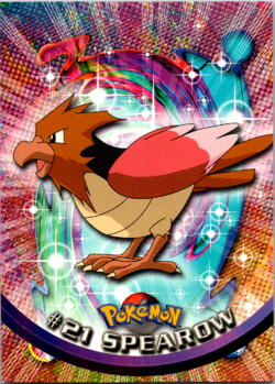 Pokemon Card Spearow #21 TOPPS Series 1 Blue Logo 1st Print NEAR MINT Non-Holo!! - Image 1