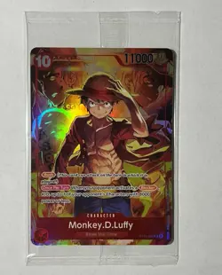 Monkey.D.Luffy (Treasure Booster Set) ST10-006 One Piece Promotion Cards- Sealed - Image 1