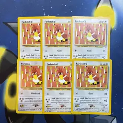 Pokemon TCG Vintage Neo Genesis Farfetched 43/64 Cards Lot Of 6 Cards - Image 1