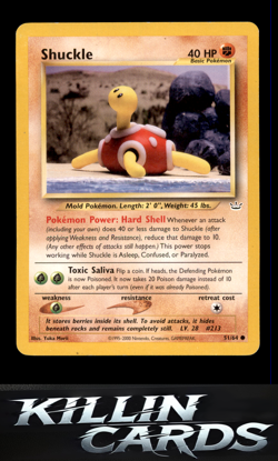 Shuckle 51/64 Pokemon Common Neo Revelation Card LP - Image 1