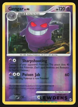 Gengar - 17/99 - Rare Reverse Holo - Arceus - Pokemon Card - MP - Image 1