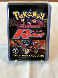 (vintage) 1st Edition Booster Pack Opened WOTC w/ all 11 Team Rocket Cards. - Image 1