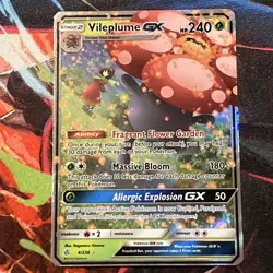 Vileplume GX 4/236 Cosmic Eclipse Ultra Rare Pokemon Card NM - Image 1