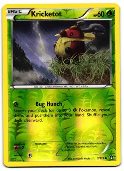 Kricketot 5/122 - BREAKpoint Common Pokemon TCG Reverse Holo - LP Card - Image 1