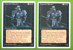Magic the Gathering MTG Fourth (4th) Edition HYPNOTIC SPECTER X 2 LP/EX U 1995! - Image 1