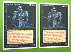 Magic the Gathering MTG Fourth (4th) Edition HYPNOTIC SPECTER X 2 LP/EX U 1995! - Image 2