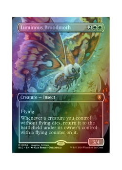 Magic the Gathering MTG BLC Luminous Broodmoth 74 Foil Near Mint - Image 1
