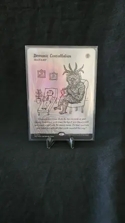 Demonic Consultation Halo Foil MTG SLC R0031 - An Encyclopedia Of Magic - Image 3