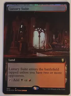 FOIL Luxury Suite MTG CLB Extended NM Rakdos Dual Rare Battle Bond Land - Image 2