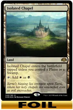 1x - Isolated Chapel - FOIL - Dominaria Remastered - NM MTG - Image 1