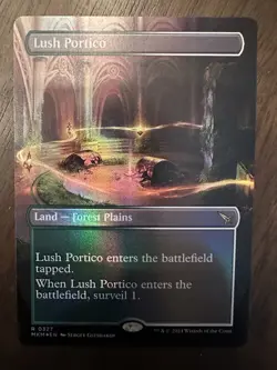 Lush Portico : MTG *FOIL Borderless* Murders at Karlov Manor #0327 / NM - Image 1