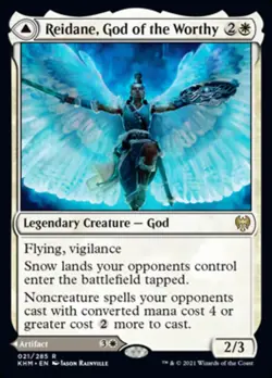 Reidane, God of the Worthy // Valkmira, Protector's Shield [Kaldheim] Foil Near - Image 1