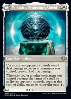 Reidane, God of the Worthy // Valkmira, Protector's Shield [Kaldheim] Foil Near - Image 2