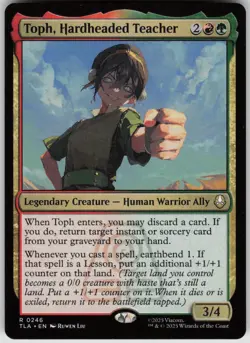 MTG Toph, Hardheaded Teacher Normal NM Avatar: The Last Airbender Magic 246 - Image 1