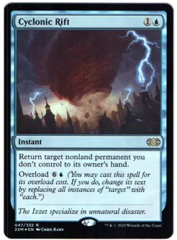 CYCLONIC RIFT 047/332 MAGIC: THE GATHERING, DOUBLE MASTERS (2XM) RARE FOIL - Image 1
