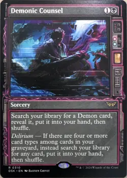 Demonic Counsel (Showcase) R Duskmourn: House of Horror 310 NM - Image 1