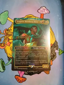 MTG *Aragorn, Hornburg Hero Foil X1* (NM) Lord of the Rings Commander Magic - Image 4