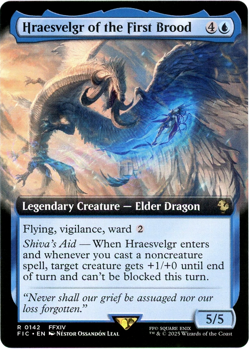Hraesvelgr of the First Brood (Extended Art) 0142 Commander: Final Fantasy MTG - Image 1