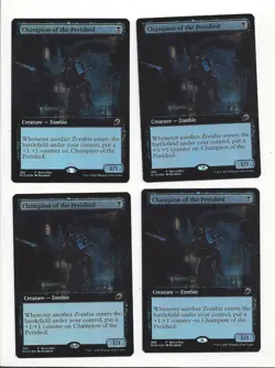 MTG CHAMPION OF THE PERISHED FOIL PROMO x 4 INNISTRAD MIDNIGHT HUNT 2021 NM- NM - Image 1