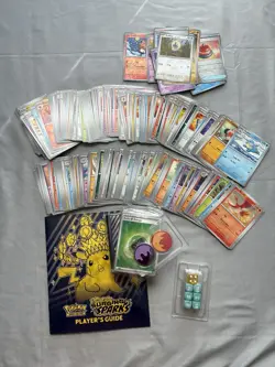 Pokemon Surging Sparks Book, Sleeves, Dice 200 Commons, 15 Reverse Holos, Holos - Image 1