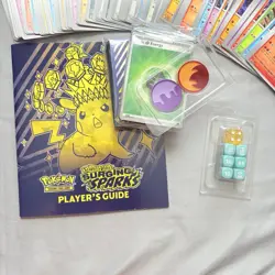 Pokemon Surging Sparks Book, Sleeves, Dice 200 Commons, 15 Reverse Holos, Holos - Image 3