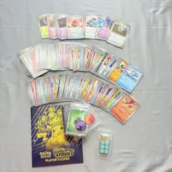 Pokemon Surging Sparks Book, Sleeves, Dice 200 Commons, 15 Reverse Holos, Holos - Image 4