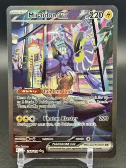 Miraidon ex 244/198 Secret Rare Double Rare Holo Pokemon Card NM - Image 1