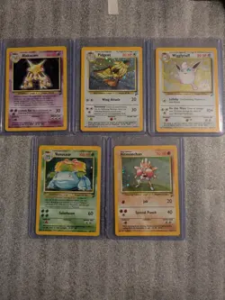 Pokemon Base Set 2 Lot 5 Holo Cards - Image 1