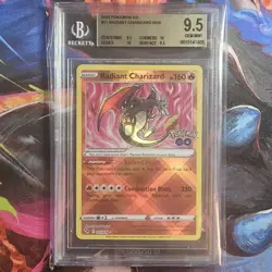 2022 Pokemon Go Radiant Charizard RDR 011/078 BGS GEM MINT 9.5 - Image 1