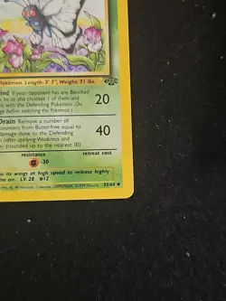 Pokemon TCG Jungle Butterfree Card 33/64 Regular 1st Edition Uncommon - Image 4