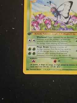 Pokemon TCG Jungle Butterfree Card 33/64 Regular 1st Edition Uncommon - Image 5