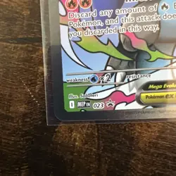 MEGA CHARIZARD X EX #23 Pokemon Mega Evolution Black Star Promo Mint-NM English - Image 5