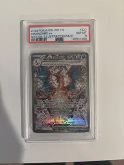 2023 POKEMON SV OBSIDIAN FLAMES - OBF EN #223/197 CHARIZARD EX SIR PSA 8 - Image 1