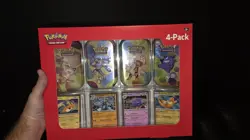 Pokemon TCG 151 Mini Tins 4 Pack + 4 Promos In Hand, Sam's Exclusive - Image 1