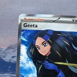 2023 Pokemon TCG Scarlet & Violet Obsidian Flames 218 Geeta Ultra Rare Holo NM - Image 2